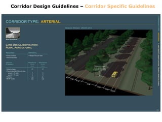 Corridor Design Guidelines – Corridor Specific Guidelines
 