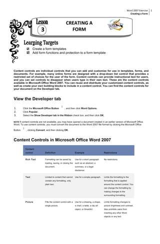 Form creating a form | PDF