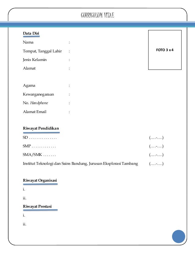 form cv