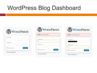 WordPressBlog Dashboard