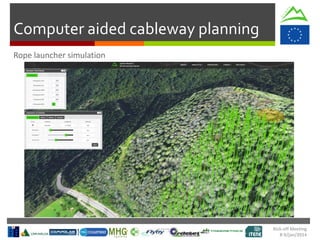 Kick-off Meeting
8-9/jan/2014
Computer aided cableway planning
 