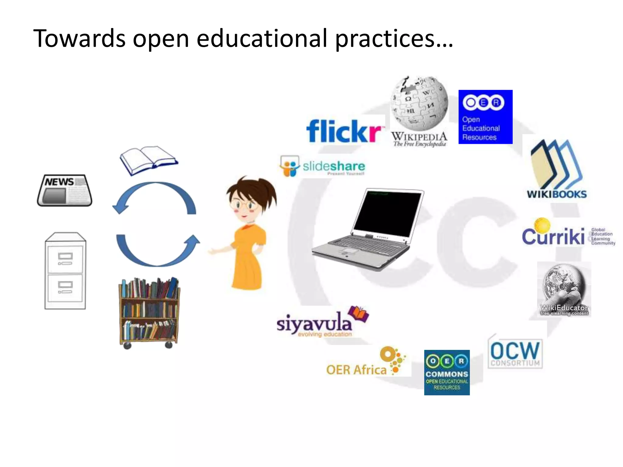 Towards open educational practices…
 