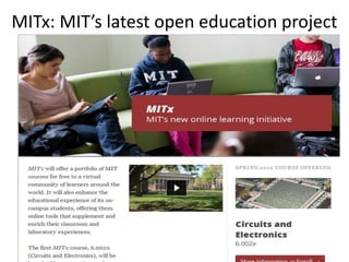 MITx: MIT’s latest open education project
 