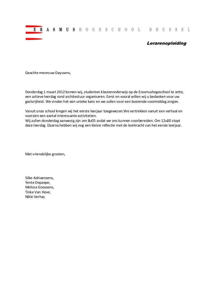 Een Formele Brief Gantinova