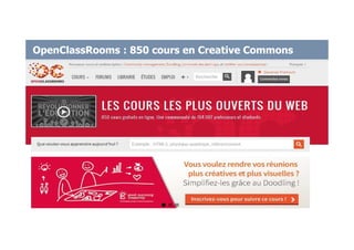 OpenClassRooms : 850 cours en Creative Commons
 