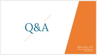 Q&A
Mike Priest, CEO
mike.priest@10spd.com
604 652 2922
 