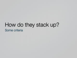 Form Fits Function: Choosing IaaS, Pa