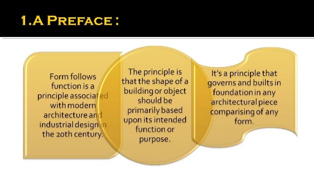 form follows function function follows form