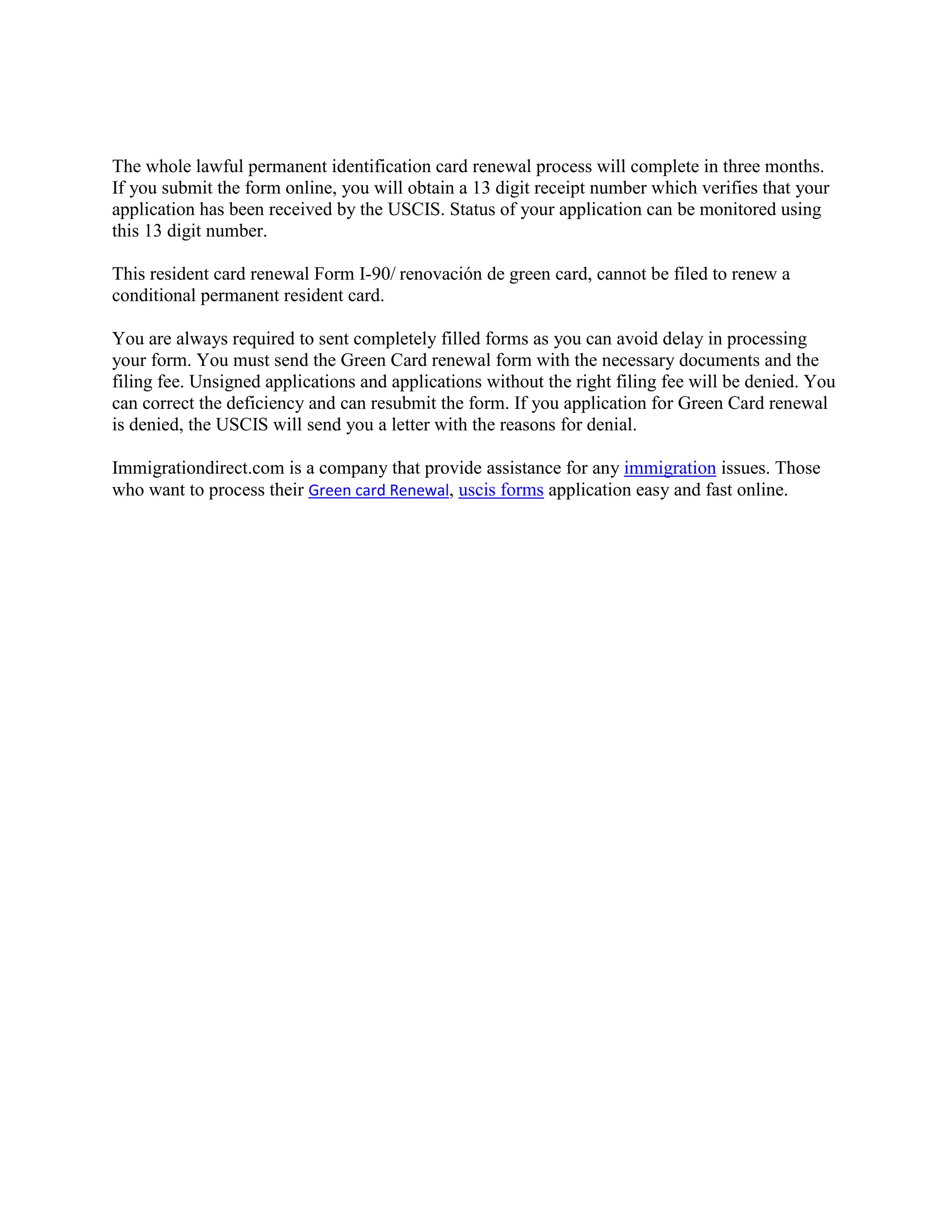 Form i 90 green card renewal form pdf