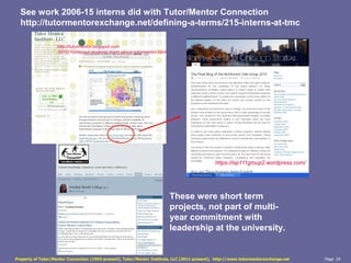 Forming a Tutor/Mentor Connection on a College Campus | PDF