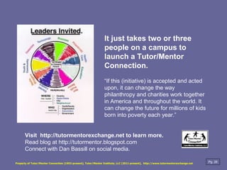 Forming a Tutor/Mentor Connection on a College Campus | PDF