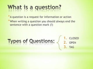Forming Questions | PPTX