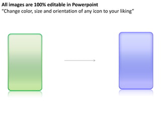 All images are 100% editable in Powerpoint
“Change color, size and orientation of any icon to your liking”
 