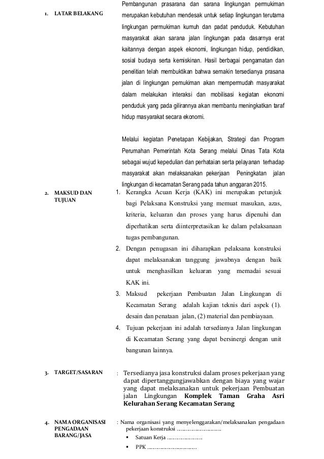 Form Lamp Kak Pelaksanaan Fisik