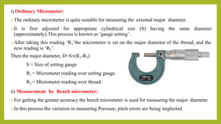Form metrology Thread measurement in metrology.pptx