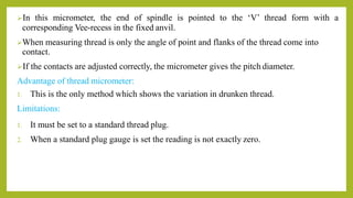 Form metrology Thread measurement in metrology.pptx