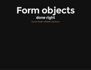 Form objects done right | PDF | Email | Internet image.