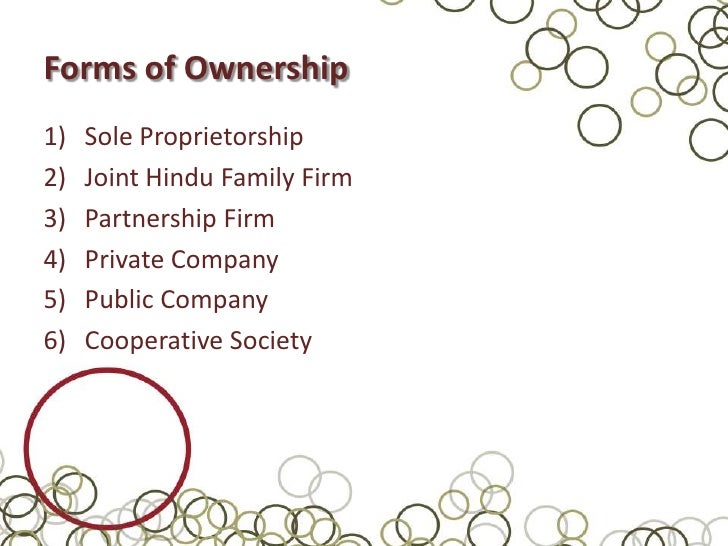 form of ownership