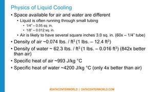 For Most Data Centers, Liquid and Air Cooling Will Not be Mutually ...