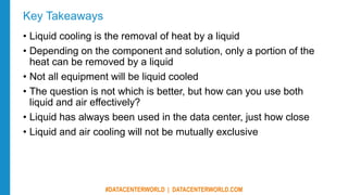For Most Data Centers, Liquid and Air Cooling Will Not be Mutually ...