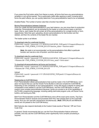 Form personalization | PDF