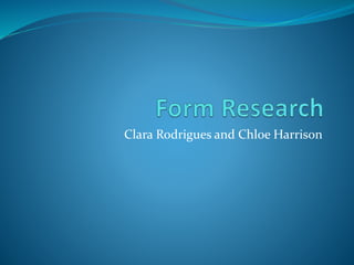 Clara Rodrigues and Chloe Harrison
 