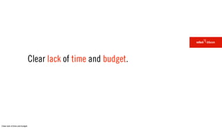 Clear lack of time and budget.




Clear lack of time and budget.
 
