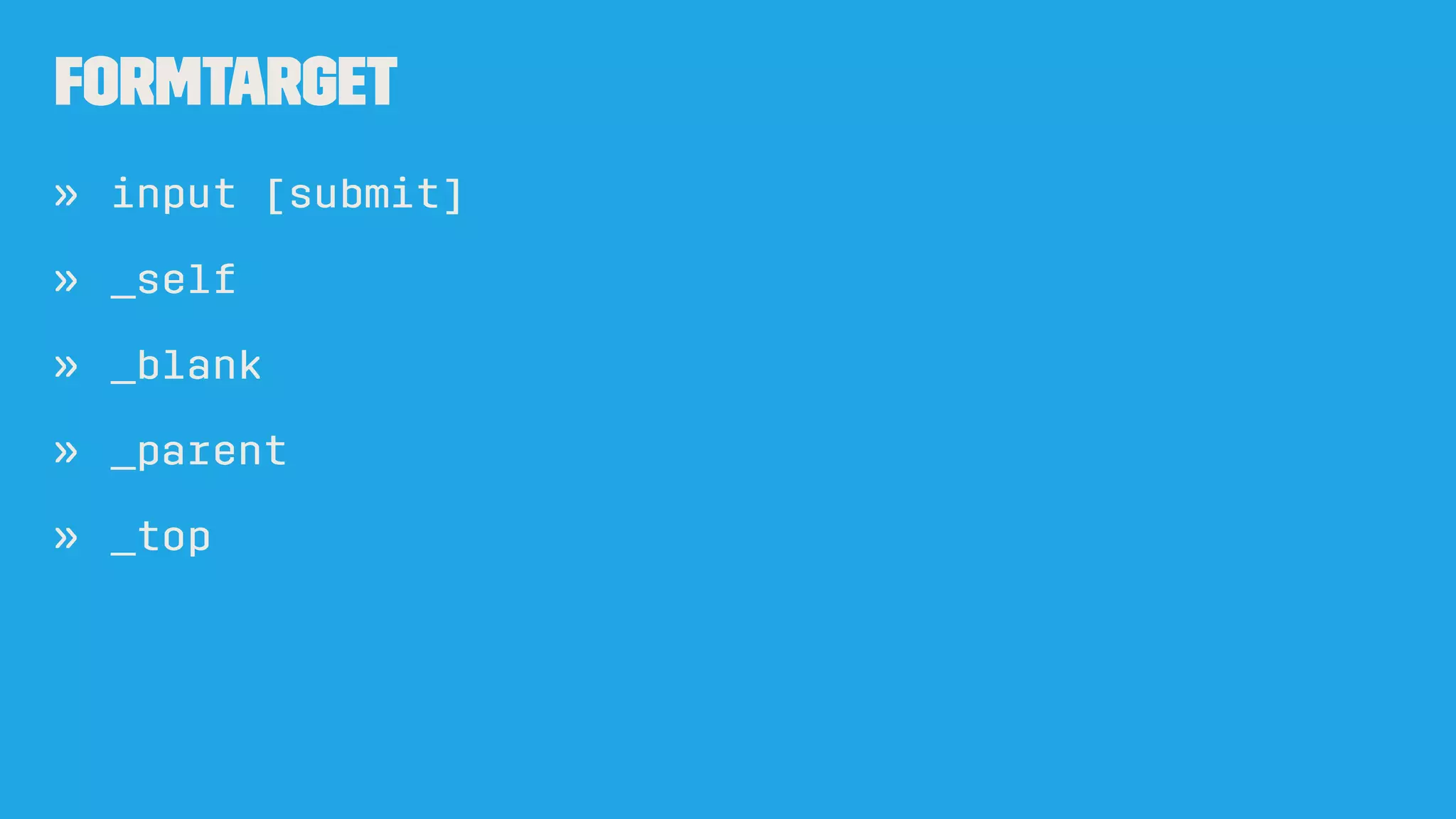 form
form id
» input
...
<form id=neat>
</form>
...
<input form='neat' />
 