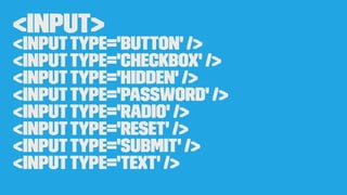 <label>
<label>Email:
<input name="email" type="email" />
</label>
or
<label for="userEmail">Email: </label>
<input name="email" type="email" id="userEmail" />
 