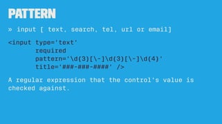formnovalidate
true / false
» input [submit]
 