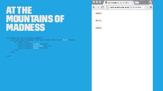Atthe
Mountains of
Madness
<ul class="nav nav-pills nav-stacked">
<li><input type="checkbox" id="nav1"><label for="nav1">Hello</label>
<ul class="nav">
<li><a href="#">Friends</a></li>
<li><a href="#">Countrymen</a></li>
<li><a href="#">Romans</a></li>
</ul>
</li>
...
</ul>
 