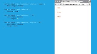 .nav>li>input[type="checkbox"]:checked ~ label {
font-weight: bolder;
}
.nav>li>input[type="checkbox"]{
display: none;
}
.nav>li>input[type="checkbox"] ~ ul {
visibility: hidden;
height: 0;
}
.nav>li>input[type="checkbox"]:checked ~ ul{
visibility: visible;
height: auto
}
 