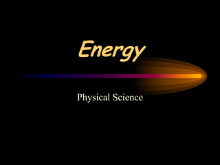 Energy

Physical Science