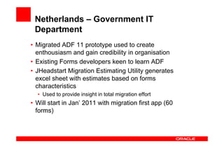 Guidelines for moving from Oracle Forms to Oracle ADF and SOA | PDF