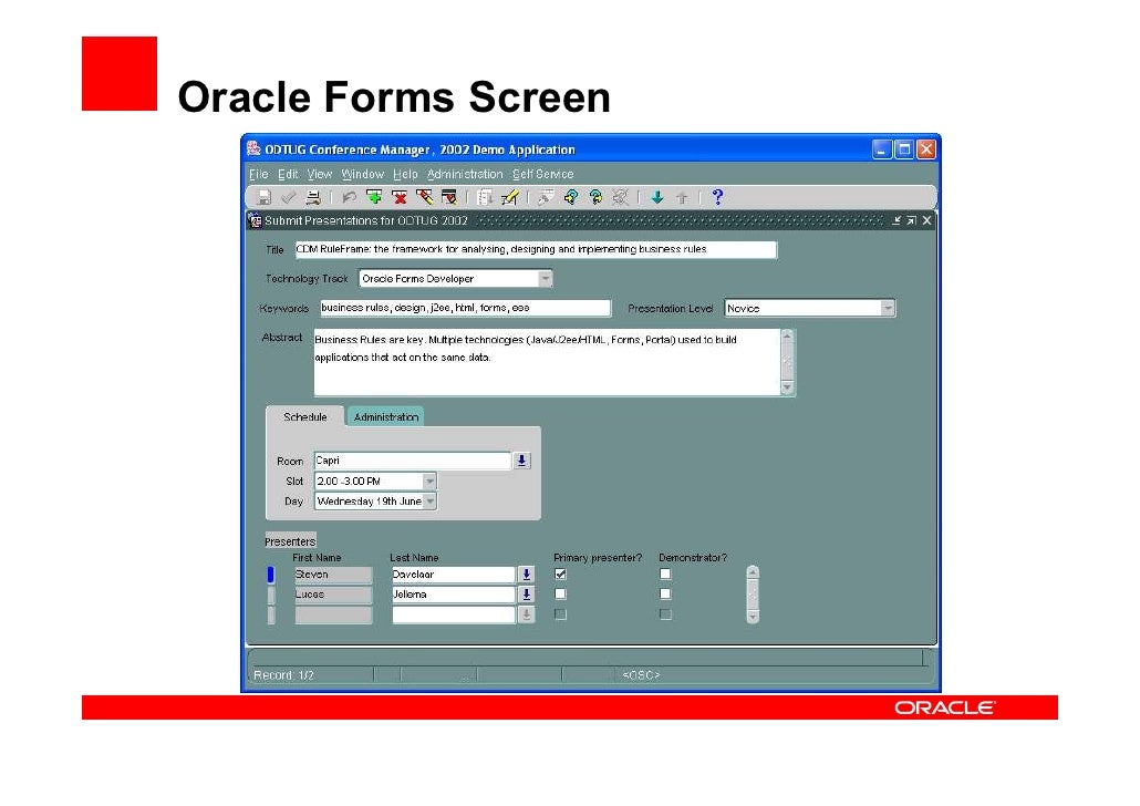 Oracle program