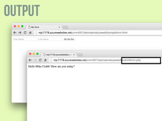output
 