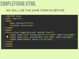 Forms and Databases in PHP | PPT