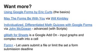 Forms for ELA and Math
