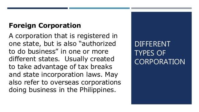 Forms And Types Of Business Organizations
