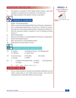 Forms of business organisation | PDF