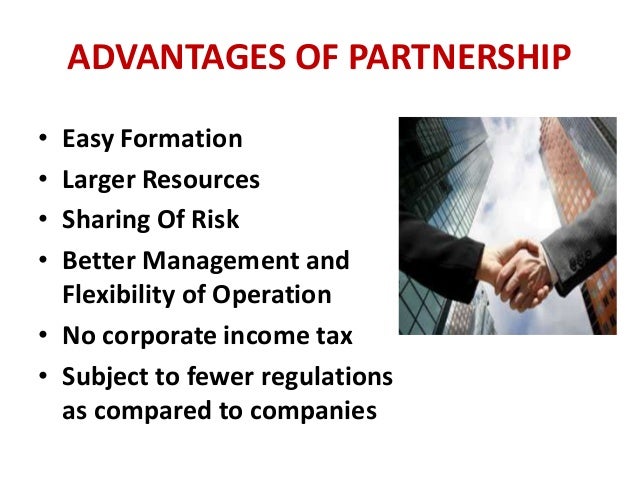 forms of business organisations partnership form of business
