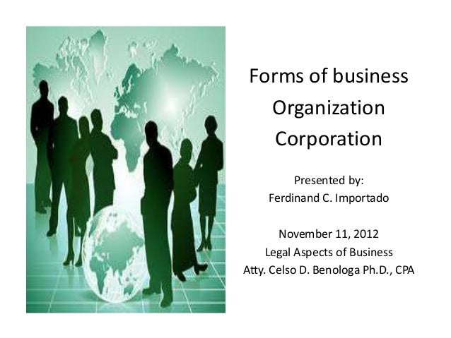 Forms of business organization