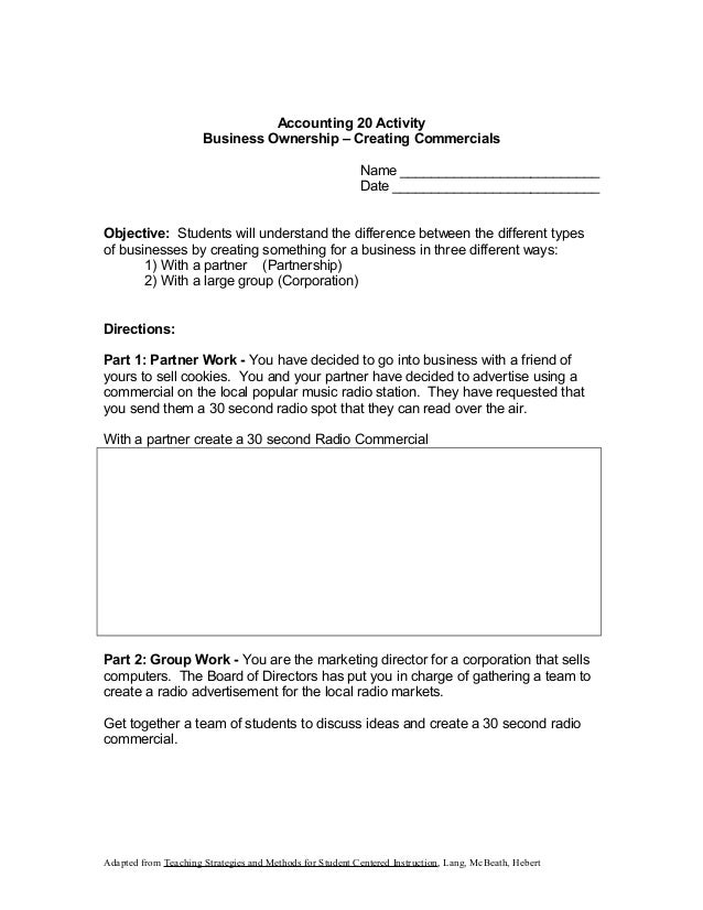three main forms of business ownership