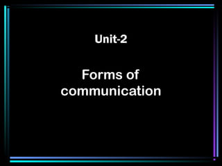 Forms of communication | PPT