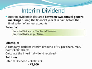 Interim Accounts Example forms of dividend-2 aktu hhxdyjdfhugsthbg | PPTX