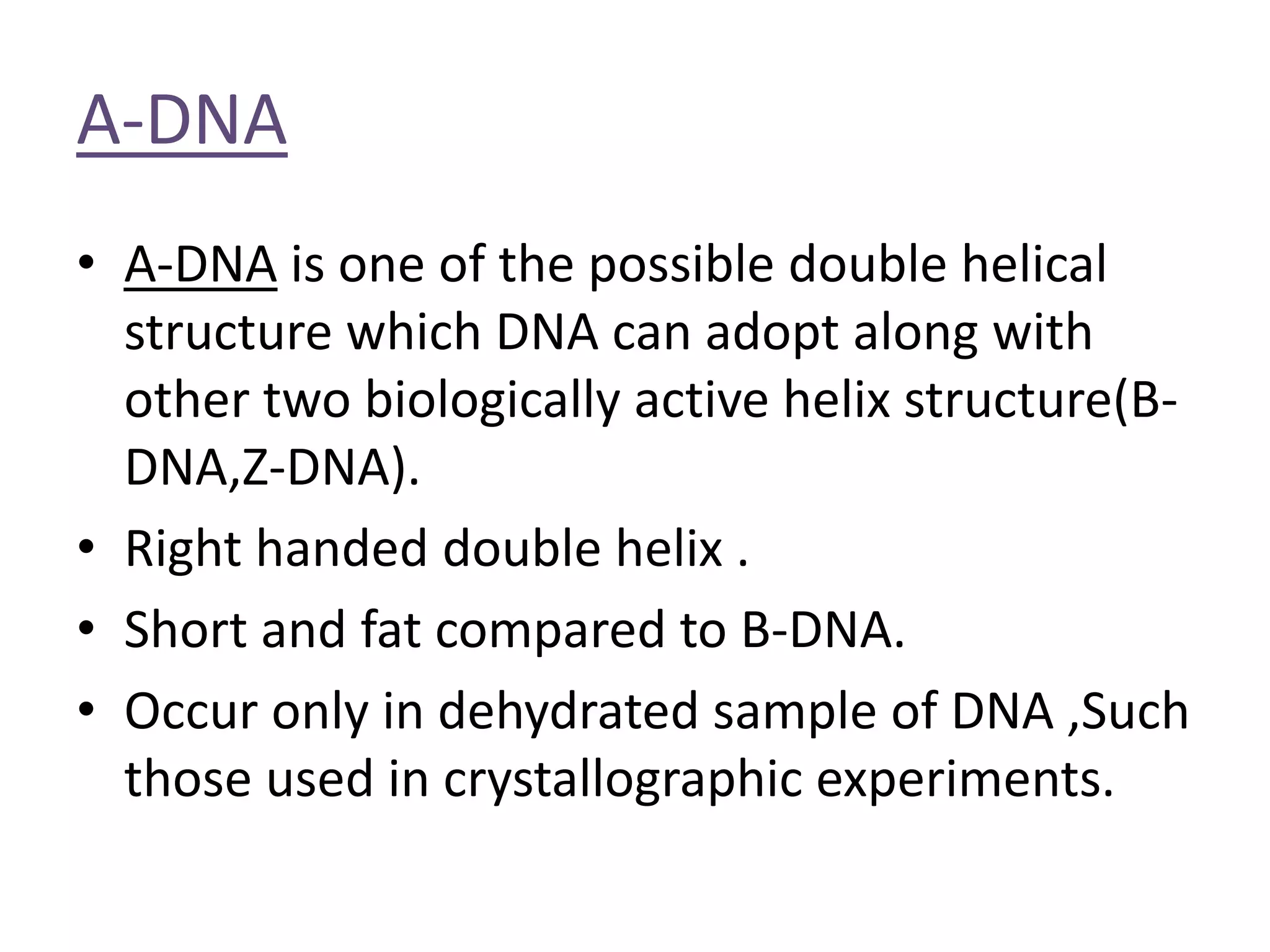FORMS OF DNA | PPTX