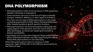 THE DIFFERENT FORMS OF DNA - A DNA, B DNA, Z DNA | PPTX