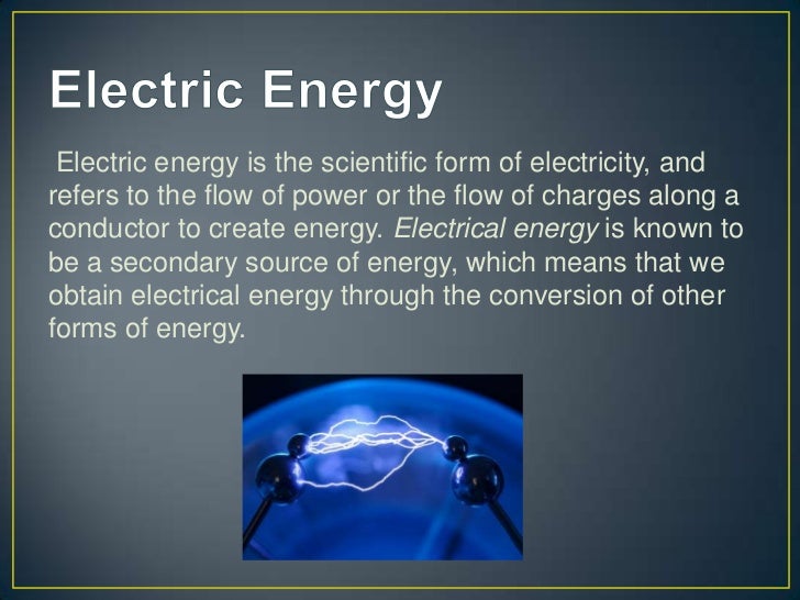 Forms of energy!