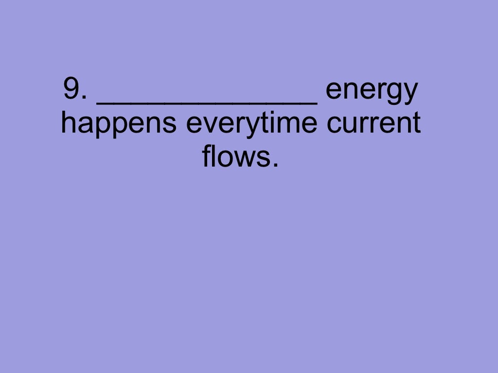 Forms of energy review