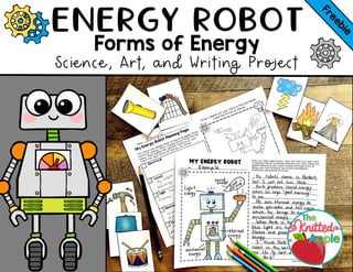Energy Robot
Forms of Energy
Science, Art, and Writing Project
 